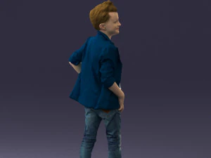 boy in pose 0275 3D Model