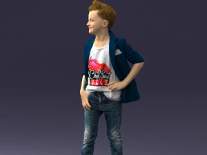 boy in pose 0275 3D Model