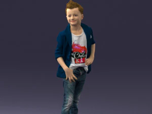 boy in pose 0275 3D Model