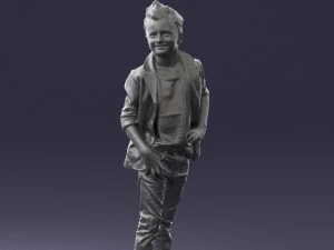 boy in pose 0275 3D Model