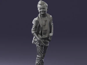 boy in pose 0275 3D Model