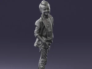 boy in pose 0275 3D Model