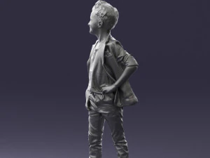 boy in pose 0275 3D Model
