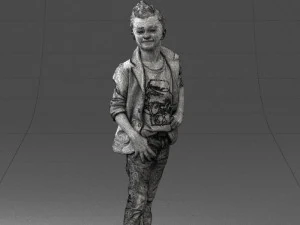boy in pose 0275 3D Model