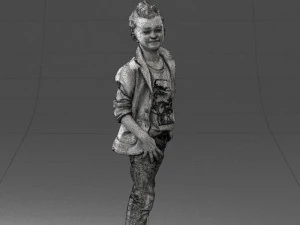 boy in pose 0275 3D Model