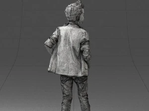 boy in pose 0275 3D Model