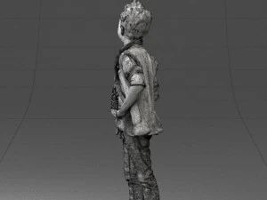 boy in pose 0275 3D Model