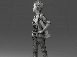 boy in pose 0275 3D Model