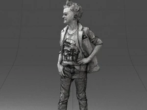 boy in pose 0275 3D Model