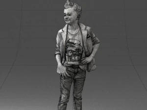 boy in pose 0275 3D Model