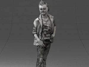 boy in pose 0275 3D Model