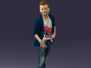boy in pose 0275 3d print ready 3D 프린트 모델