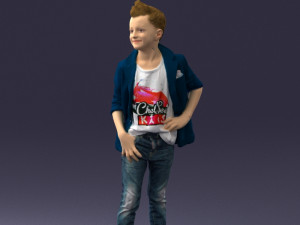 boy in pose 0275 3d print ready 3D 프린트 모델