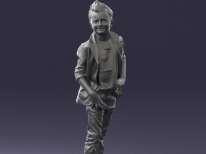 boy in pose 0275 3d print ready 3D 프린트 모델