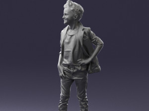 boy in pose 0275 3d print ready 3D 프린트 모델