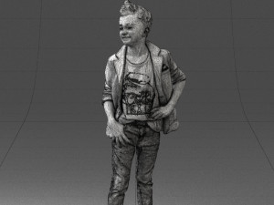 boy in pose 0275 3d print ready 3D 프린트 모델