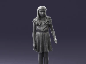 girl in red dress 0277 3d print ready 3D Print Model