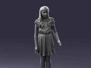 girl in red dress 0277 3d print ready 3D Print Model