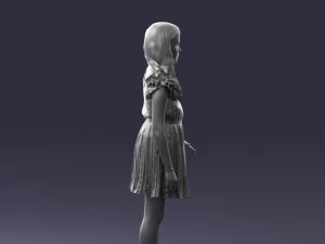 girl in red dress 0277 3d print ready 3D Print Model