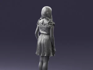 girl in red dress 0277 3d print ready 3D Print Model