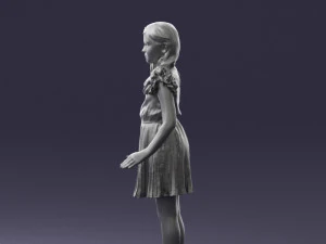 girl in red dress 0277 3d print ready 3D Print Model