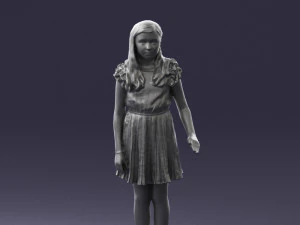 girl in red dress 0277 3d print ready 3D Print Model