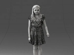 girl in red dress 0277 3d print ready 3D Print Model