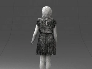 girl in red dress 0277 3d print ready 3D Print Model