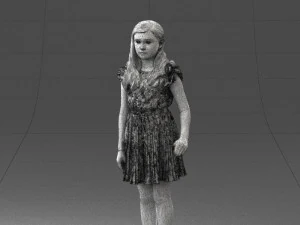 girl in red dress 0277 3d print ready 3D Print Model