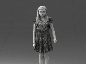 girl in red dress 0277 3d print ready 3D Print Model