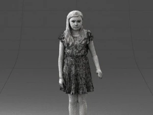 girl in red dress 0277 3d print ready 3D Print Model