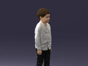 boy in pose 0278 3D Model