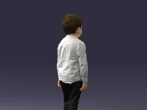 boy in pose 0278 3D Model