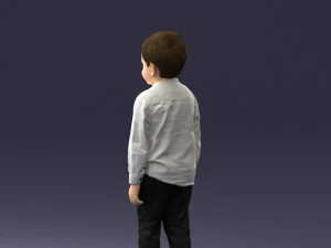 boy in pose 0278 3D Model