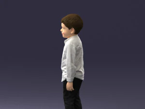 boy in pose 0278 3D Model