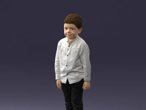 boy in pose 0278 3D Model