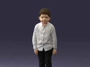 boy in pose 0278 3D Model