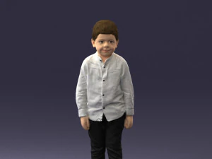 boy in pose 0278 3D Model
