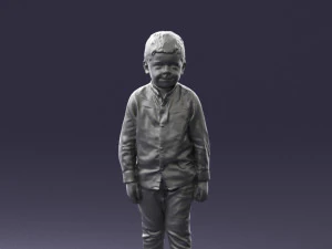 boy in pose 0278 3D Model