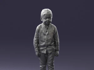 boy in pose 0278 3D Model