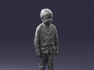boy in pose 0278 3D Model