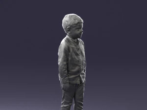 boy in pose 0278 3D Model