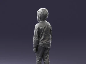 boy in pose 0278 3D Model