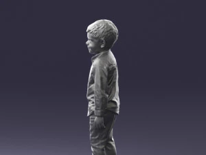 boy in pose 0278 3D Model