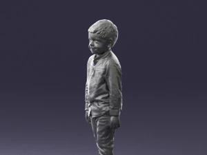 boy in pose 0278 3D Model