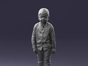 boy in pose 0278 3D Model