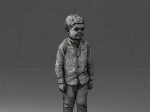 boy in pose 0278 3D Model
