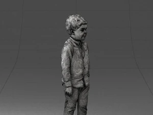 boy in pose 0278 3D Model