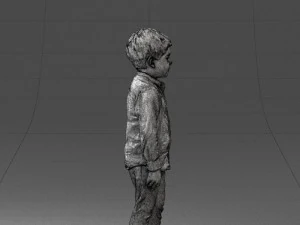 boy in pose 0278 3D Model