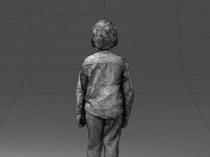 boy in pose 0278 3D Model